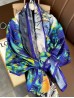 Premium Silk Feeling Peacock Design Scarf